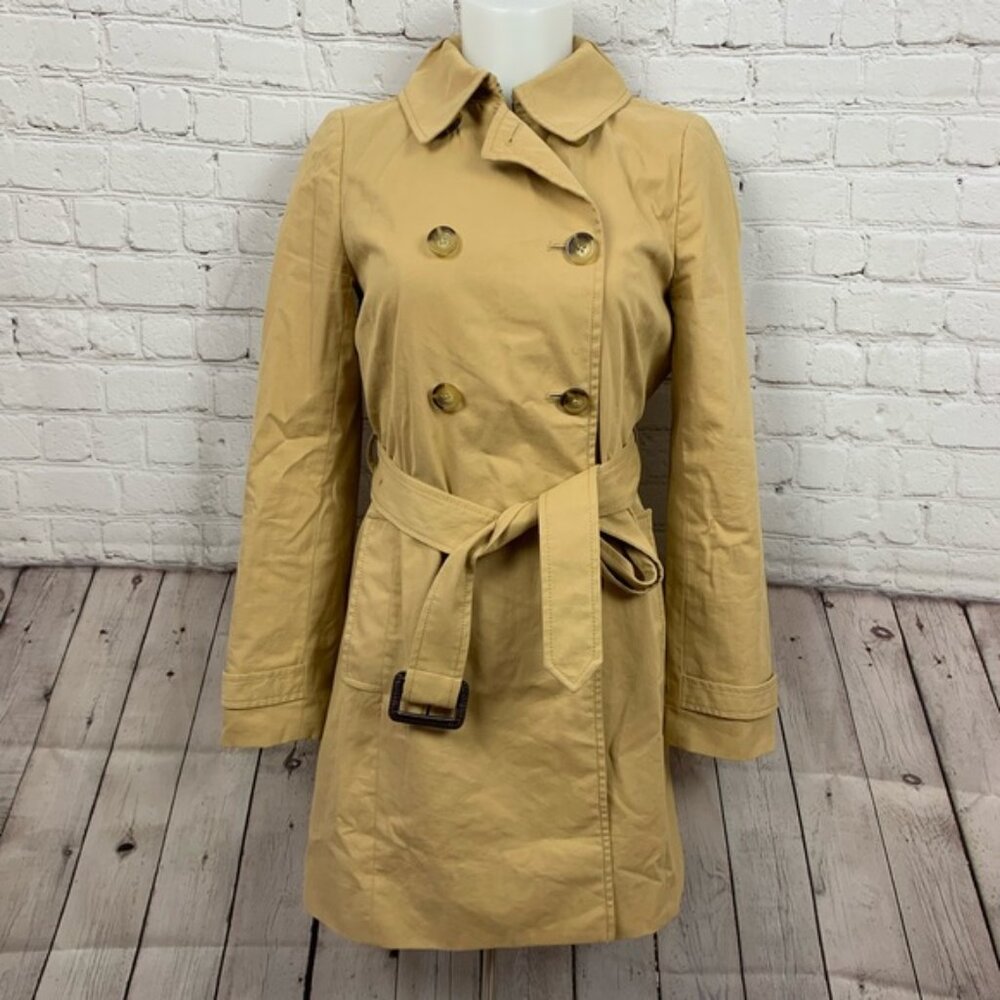 J. Crew Beige Belted Trench Coat